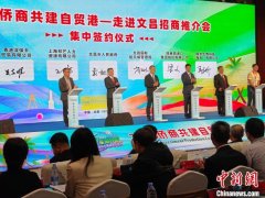 侨商共建自贸港 55亿签约项目落地海南文昌