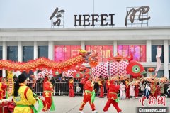 （新春走基层）安徽合肥：市民打卡非遗表演迎